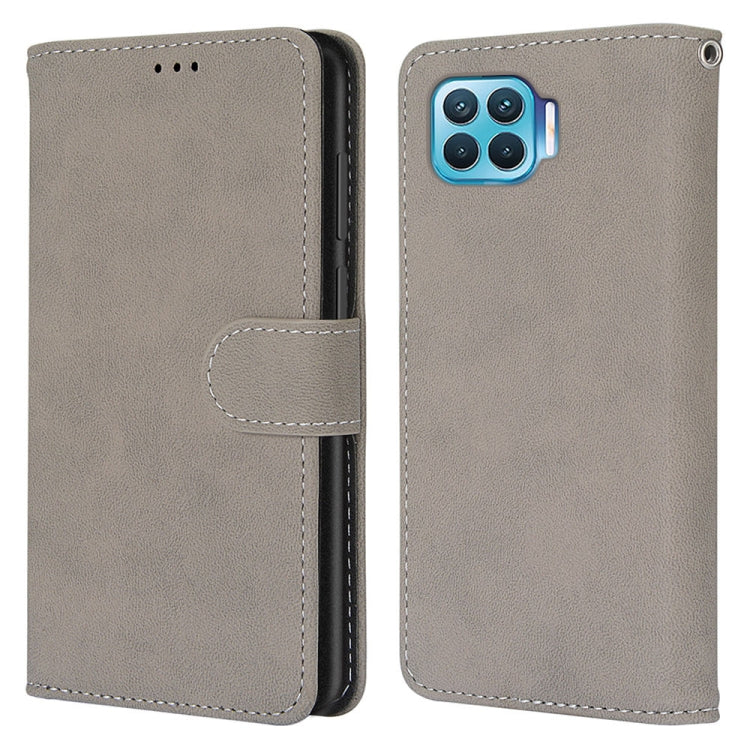 For OPPO F17 Pro / A93 4G / Reno4 Lite / Reno4 F Retro Frosted Horizontal Flip PU Leather Case with Holder & Card Slots & Wallet & Photo Frame