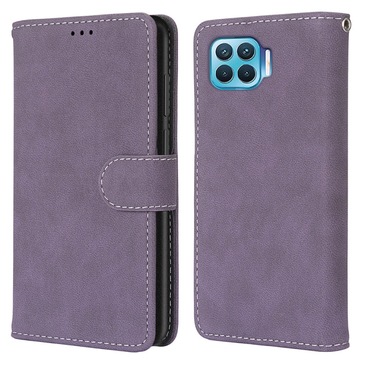 For OPPO F17 Pro / A93 4G / Reno4 Lite / Reno4 F Retro Frosted Horizontal Flip PU Leather Case with Holder & Card Slots & Wallet & Photo Frame