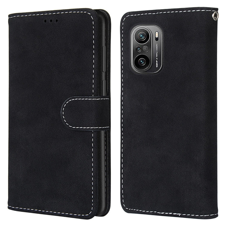 For Xiaomi Redmi K40 / K40 Pro / K40 Pro+ / Mi 11i / Poco F3 Retro Frosted Horizontal Flip PU Leather Case with Holder & Card Slots & Wallet & Photo Frame