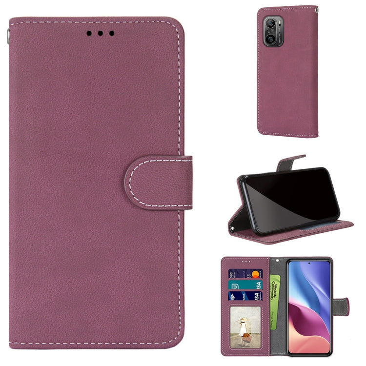 For Xiaomi Redmi K40 / K40 Pro / K40 Pro+ / Mi 11i / Poco F3 Retro Frosted Horizontal Flip PU Leather Case with Holder & Card Slots & Wallet & Photo Frame