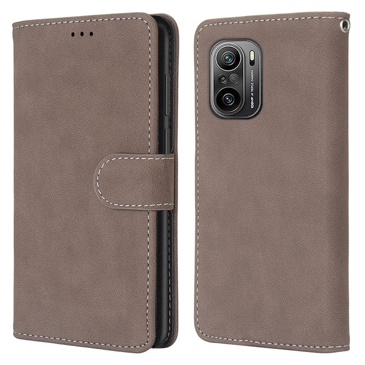 For Xiaomi Redmi K40 / K40 Pro / K40 Pro+ / Mi 11i / Poco F3 Retro Frosted Horizontal Flip PU Leather Case with Holder & Card Slots & Wallet & Photo Frame
