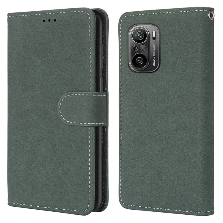 For Xiaomi Redmi K40 / K40 Pro / K40 Pro+ / Mi 11i / Poco F3 Retro Frosted Horizontal Flip PU Leather Case with Holder & Card Slots & Wallet & Photo Frame