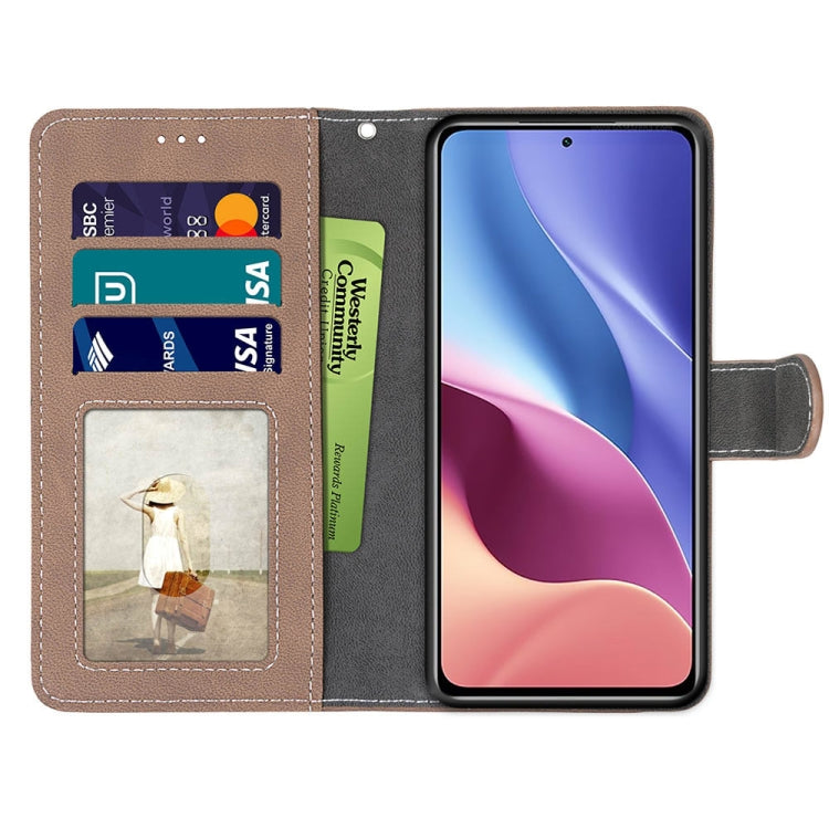 For Xiaomi Redmi K40 / K40 Pro / K40 Pro+ / Mi 11i / Poco F3 Retro Frosted Horizontal Flip PU Leather Case with Holder & Card Slots & Wallet & Photo Frame