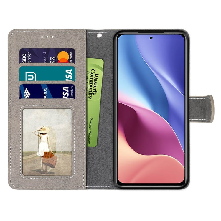 For Xiaomi Redmi K40 / K40 Pro / K40 Pro+ / Mi 11i / Poco F3 Retro Frosted Horizontal Flip PU Leather Case with Holder & Card Slots & Wallet & Photo Frame
