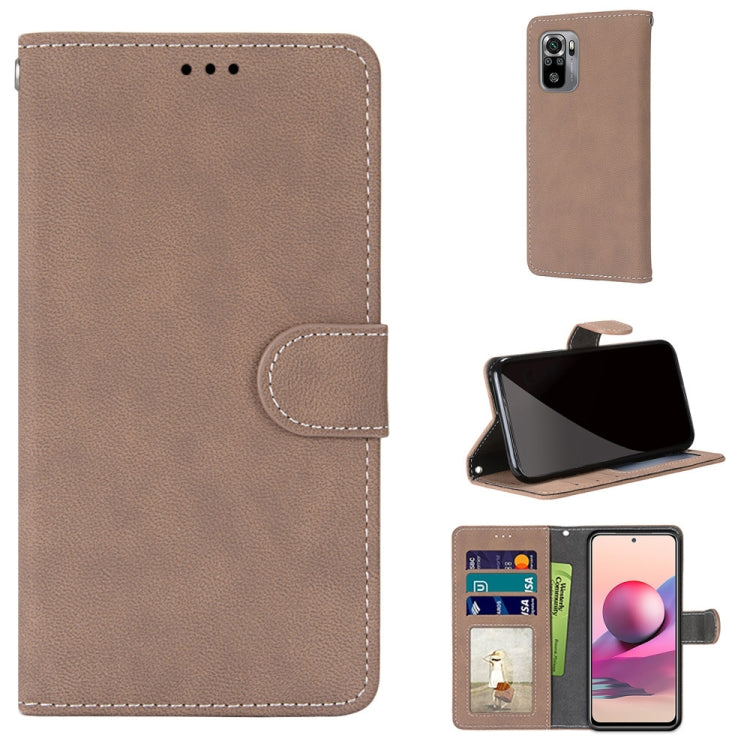 For Xiaomi Note 10 4G / Note 10s Retro Frosted Horizontal Flip PU Leather Case with Holder & Card Slots & Wallet & Photo Frame