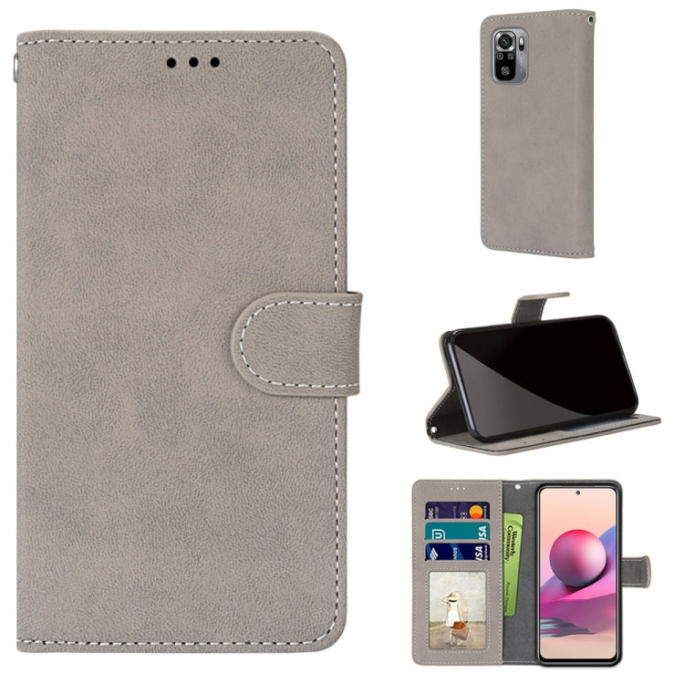 For Xiaomi Note 10 4G / Note 10s Retro Frosted Horizontal Flip PU Leather Case with Holder & Card Slots & Wallet & Photo Frame