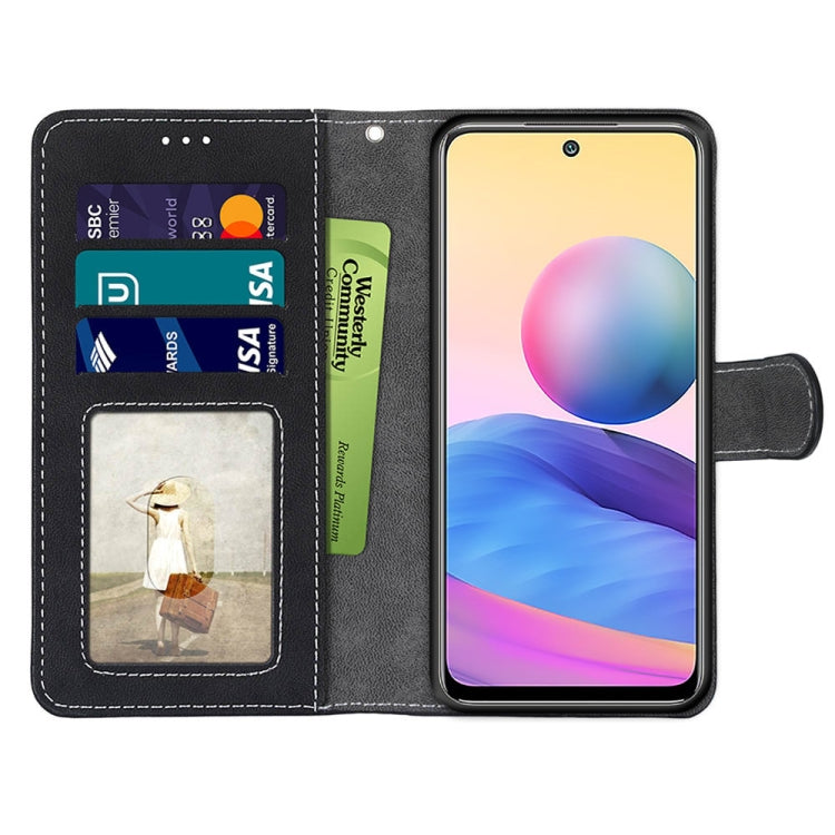 For Xiaomi Redmi Note 10 5G Retro Frosted Horizontal Flip PU Leather Case with Holder & Card Slots & Wallet & Photo Frame