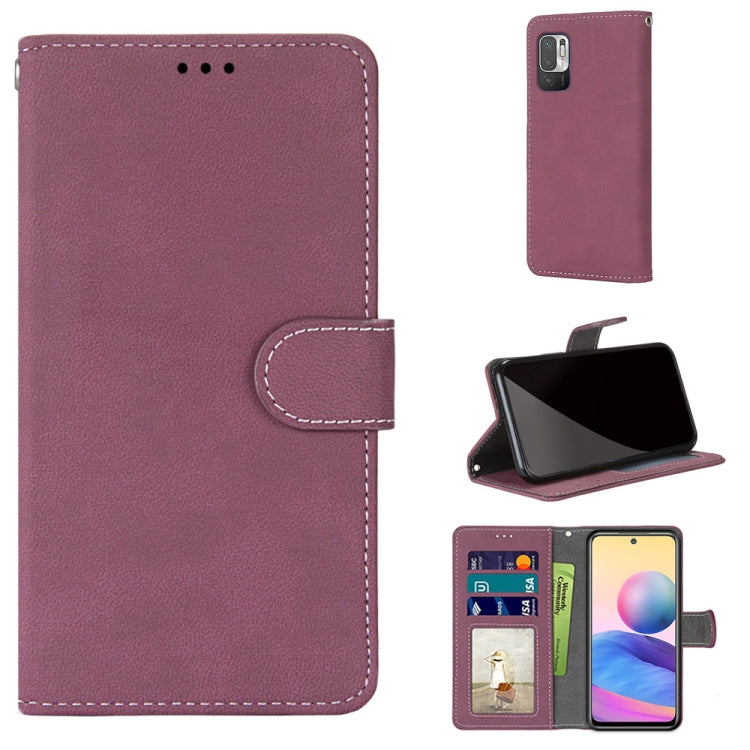 For Xiaomi Redmi Note 10 5G Retro Frosted Horizontal Flip PU Leather Case with Holder & Card Slots & Wallet & Photo Frame