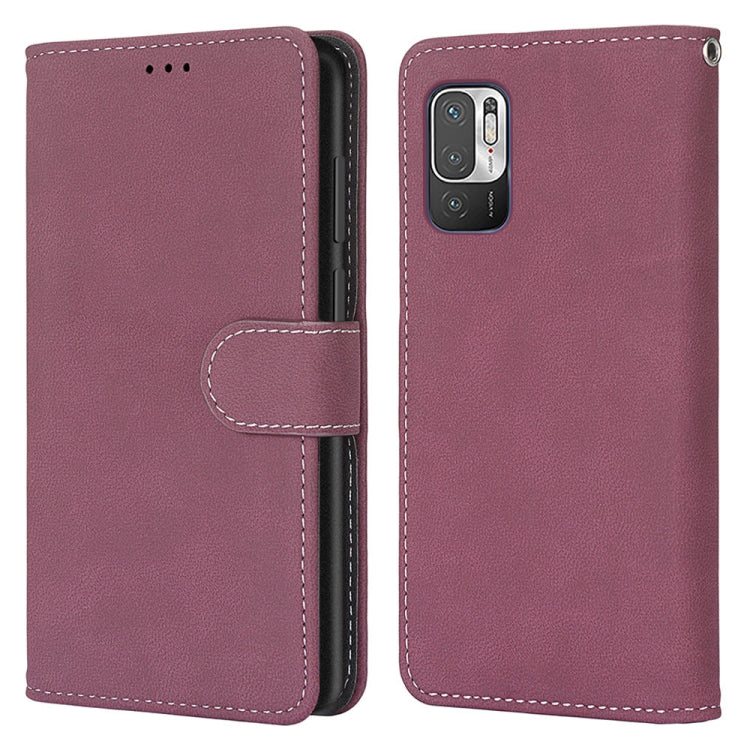 For Xiaomi Redmi Note 10 5G Retro Frosted Horizontal Flip PU Leather Case with Holder & Card Slots & Wallet & Photo Frame