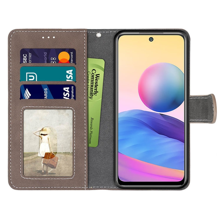 For Xiaomi Redmi Note 10 5G Retro Frosted Horizontal Flip PU Leather Case with Holder & Card Slots & Wallet & Photo Frame