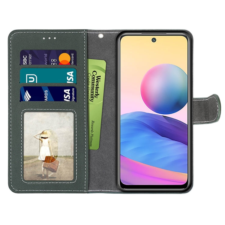 For Xiaomi Redmi Note 10 5G Retro Frosted Horizontal Flip PU Leather Case with Holder & Card Slots & Wallet & Photo Frame