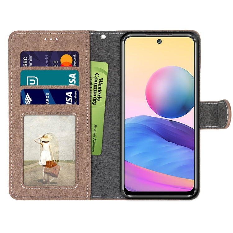 For Xiaomi Redmi Note 10 5G Retro Frosted Horizontal Flip PU Leather Case with Holder & Card Slots & Wallet & Photo Frame