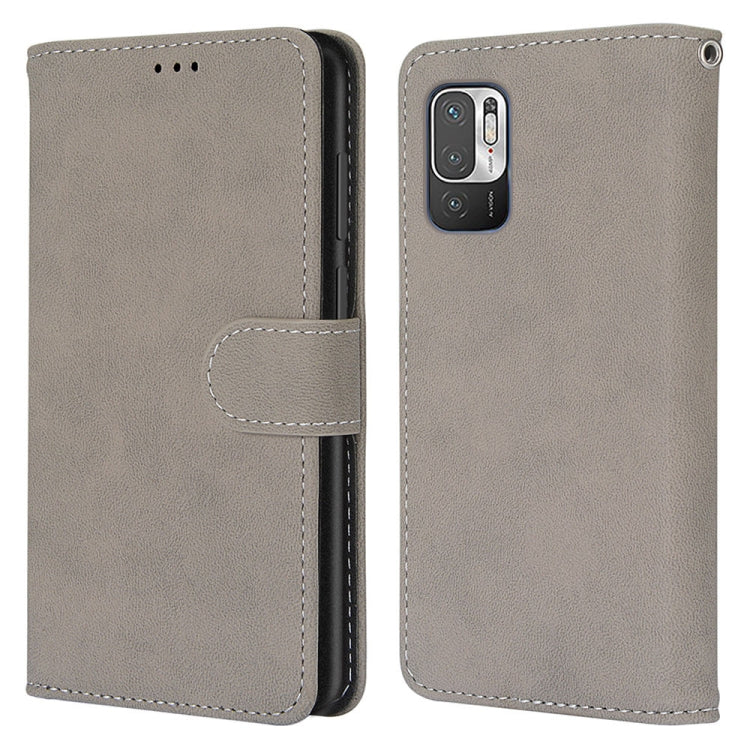 For Xiaomi Redmi Note 10 5G Retro Frosted Horizontal Flip PU Leather Case with Holder & Card Slots & Wallet & Photo Frame