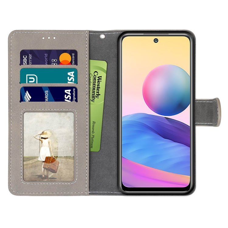 For Xiaomi Redmi Note 10 5G Retro Frosted Horizontal Flip PU Leather Case with Holder & Card Slots & Wallet & Photo Frame