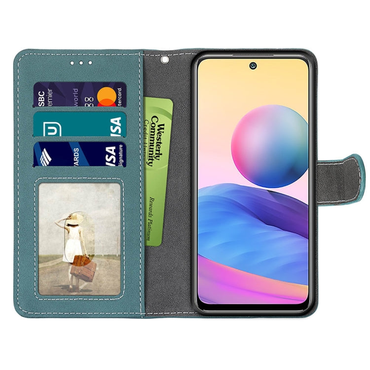 For Xiaomi Redmi Note 10 5G Retro Frosted Horizontal Flip PU Leather Case with Holder & Card Slots & Wallet & Photo Frame