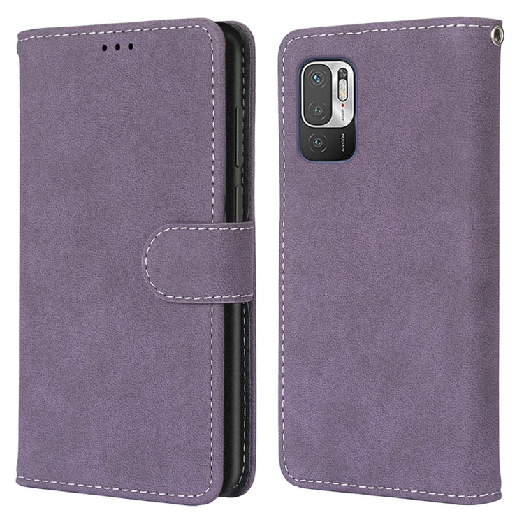 For Xiaomi Redmi Note 10 5G Retro Frosted Horizontal Flip PU Leather Case with Holder & Card Slots & Wallet & Photo Frame