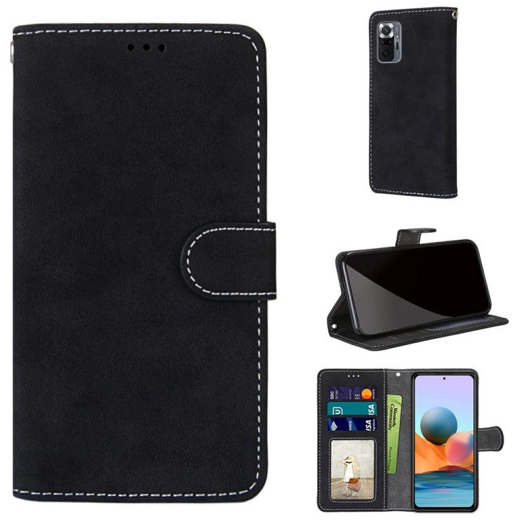 For Xiaomi Redmi Note 10 Pro Max / Note 10 Pro Retro Frosted Horizontal Flip PU Leather Case with Holder & Card Slots & Wallet & Photo Frame