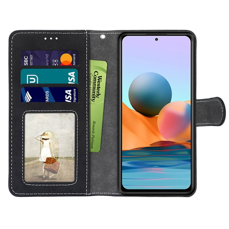 For Xiaomi Redmi Note 10 Pro Max / Note 10 Pro Retro Frosted Horizontal Flip PU Leather Case with Holder & Card Slots & Wallet & Photo Frame