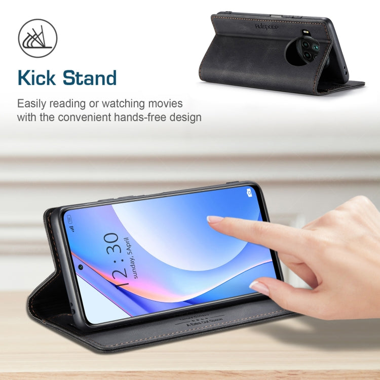 For Xiaomi Mi 10T Lite 5G AutSpace A01 Retro Skin-feel Crazy Horse Texture Horizontal Flip Leather Case with Holder & Card Slots & Wallet & RFID