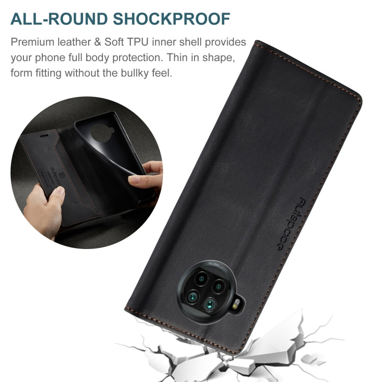 For Xiaomi Mi 10T Lite 5G AutSpace A01 Retro Skin-feel Crazy Horse Texture Horizontal Flip Leather Case with Holder & Card Slots & Wallet & RFID