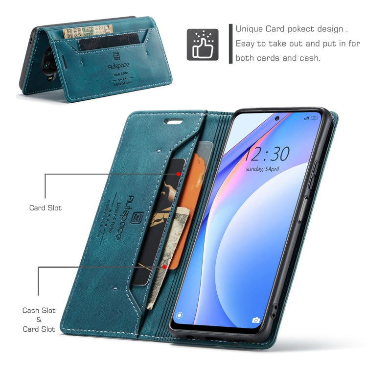 For Xiaomi Mi 10T Lite 5G AutSpace A01 Retro Skin-feel Crazy Horse Texture Horizontal Flip Leather Case with Holder & Card Slots & Wallet & RFID