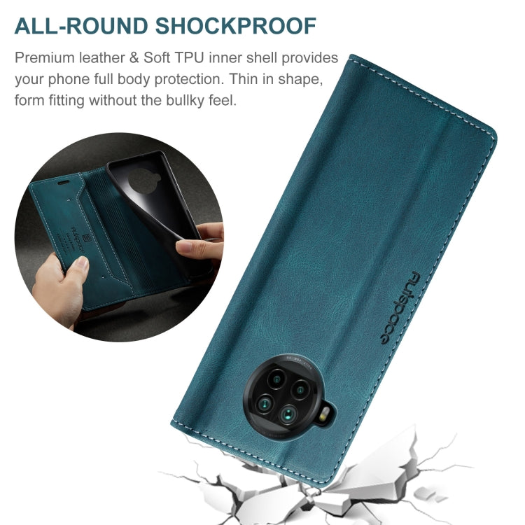 For Xiaomi Mi 10T Lite 5G AutSpace A01 Retro Skin-feel Crazy Horse Texture Horizontal Flip Leather Case with Holder & Card Slots & Wallet & RFID