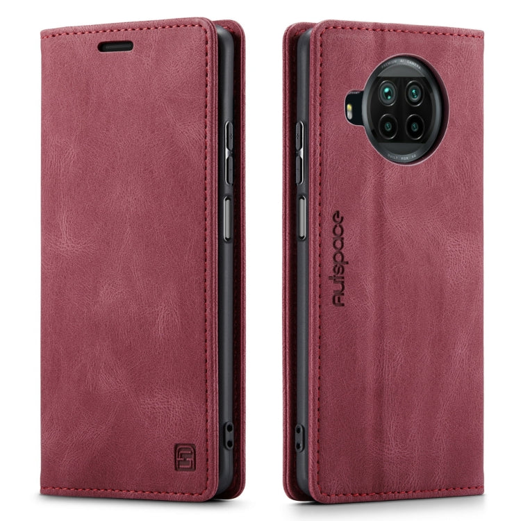 For Xiaomi Mi 10T Lite 5G AutSpace A01 Retro Skin-feel Crazy Horse Texture Horizontal Flip Leather Case with Holder & Card Slots & Wallet & RFID