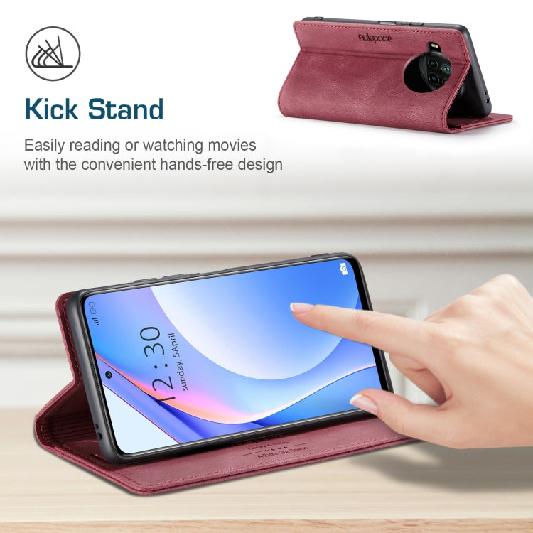 For Xiaomi Mi 10T Lite 5G AutSpace A01 Retro Skin-feel Crazy Horse Texture Horizontal Flip Leather Case with Holder & Card Slots & Wallet & RFID