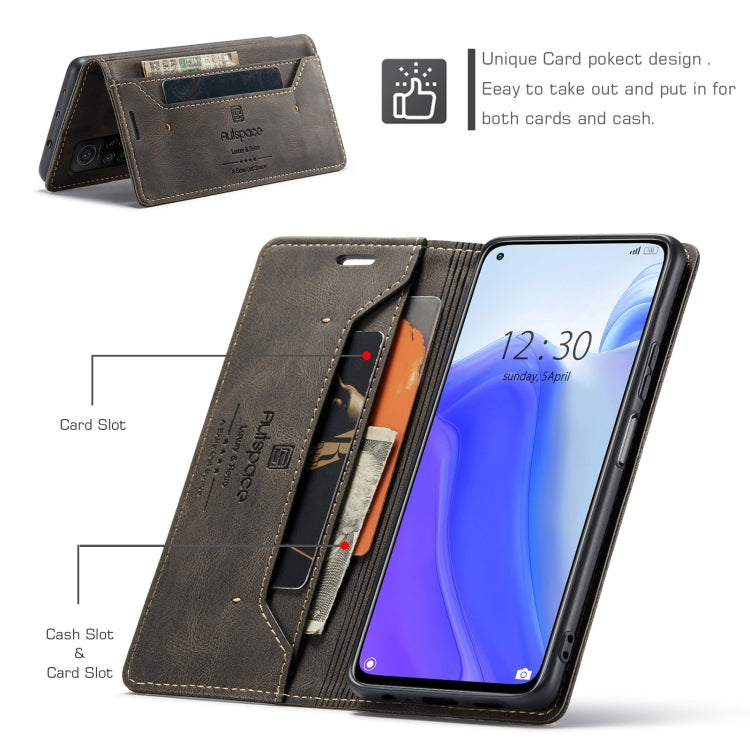 For Xiaomi Mi 10T / 10T Pro 5G AutSpace A01 Retro Skin-feel Crazy Horse Texture Horizontal Flip Leather Case with Holder & Card Slots & Wallet & RFID