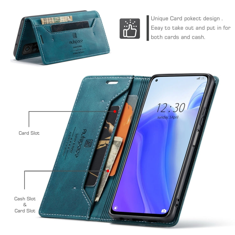 For Xiaomi Mi 10T / 10T Pro 5G AutSpace A01 Retro Skin-feel Crazy Horse Texture Horizontal Flip Leather Case with Holder & Card Slots & Wallet & RFID