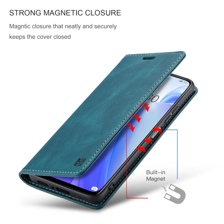 For Xiaomi Mi 10T / 10T Pro 5G AutSpace A01 Retro Skin-feel Crazy Horse Texture Horizontal Flip Leather Case with Holder & Card Slots & Wallet & RFID