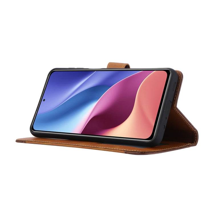 For Xiaomi Redmi K40 / K40 Pro Calf Texture Double Fold Clasp Horizontal Flip Leather Case with Photo Frame & Holder & Card Slots & Wallet