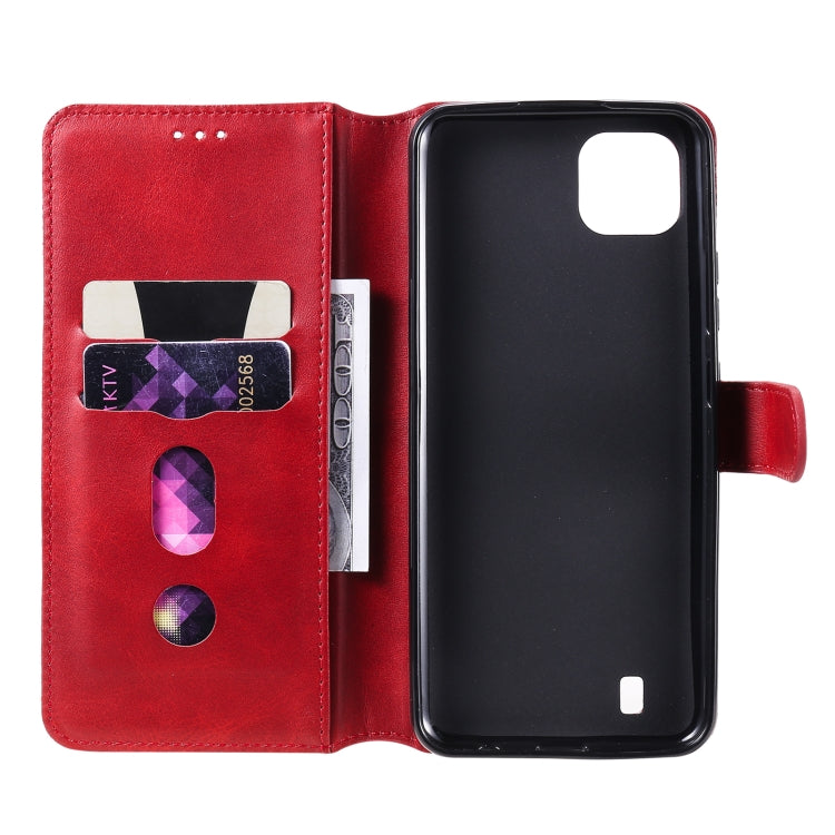 For OPPO Realme C20 Classic Calf Texture PU + TPU Horizontal Flip Leather Case with Holder & Card Slots & Wallet