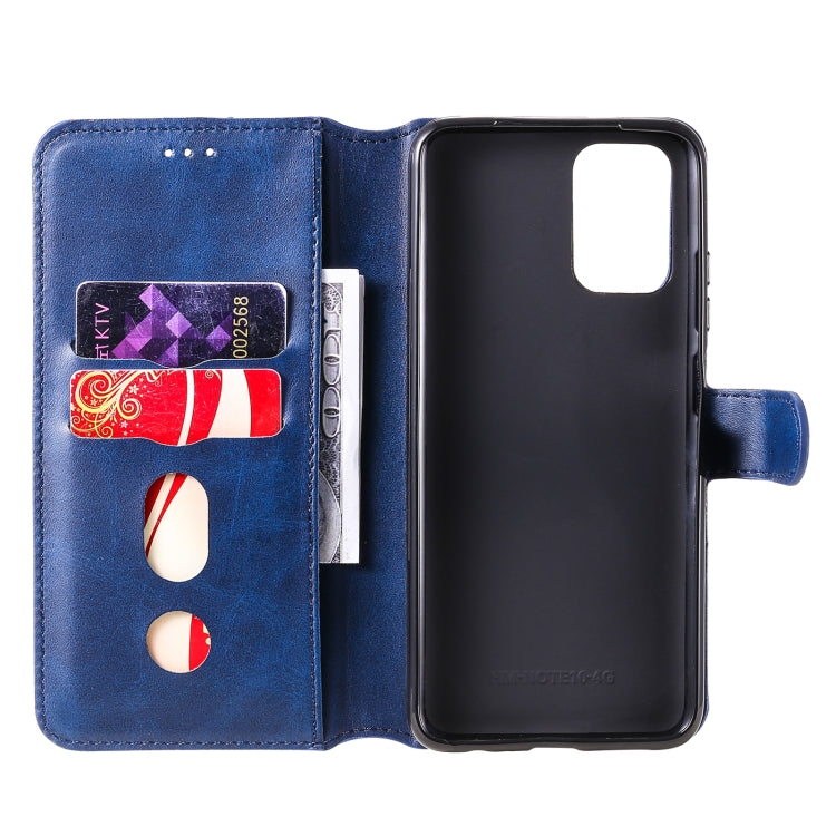 For Xiaomi Redmi Note 10 4G / Note 10S Classic Calf Texture PU + TPU Horizontal Flip Leather Case with Holder & Card Slots & Wallet