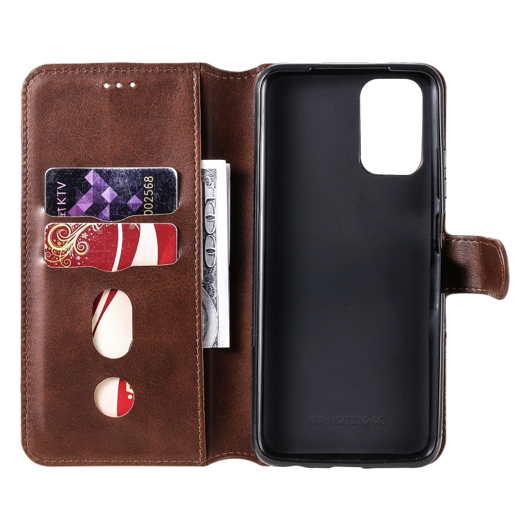 For Xiaomi Redmi Note 10 4G / Note 10S Classic Calf Texture PU + TPU Horizontal Flip Leather Case with Holder & Card Slots & Wallet