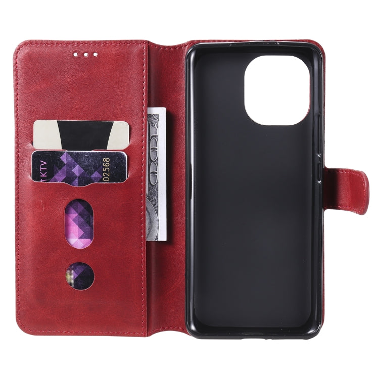 For Xiaomi Mi 11 Classic Calf Texture PU + TPU Horizontal Flip Leather Case with Holder & Card Slots & Wallet