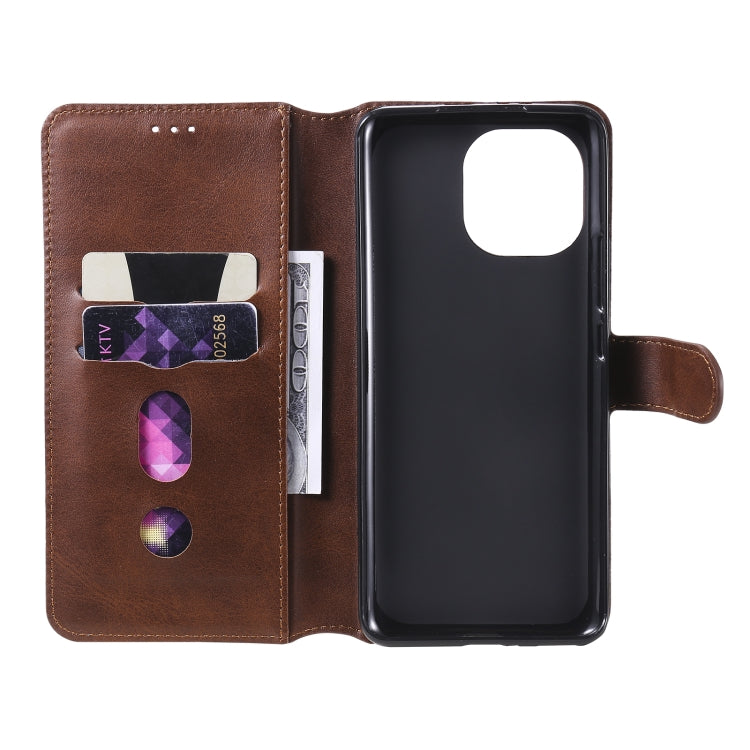 For Xiaomi Mi 11 Classic Calf Texture PU + TPU Horizontal Flip Leather Case with Holder & Card Slots & Wallet