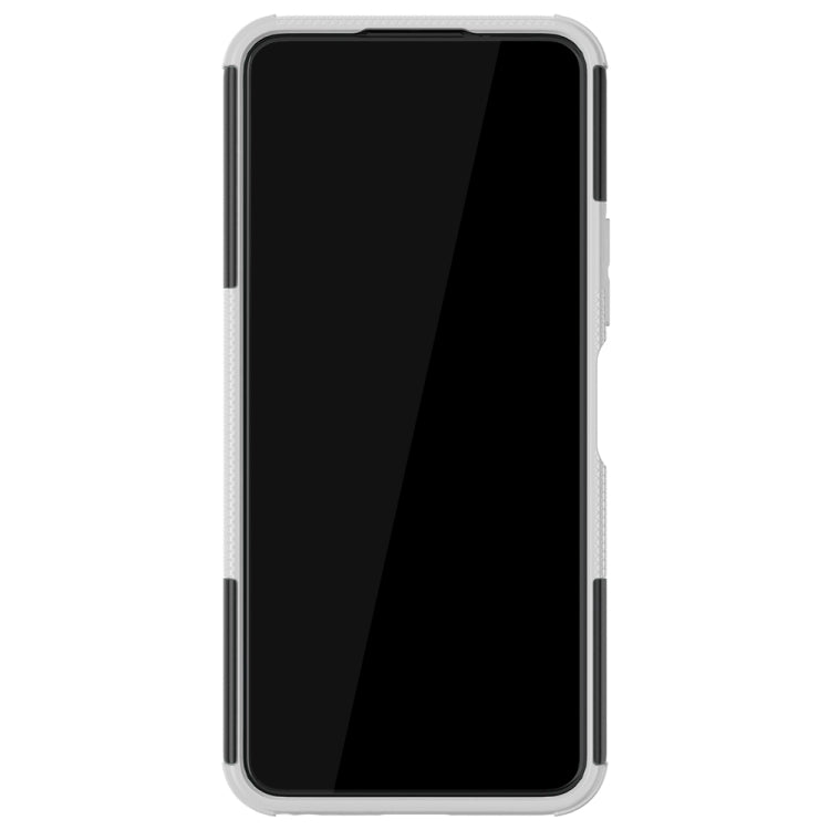 For vivo Y20 Tire Texture Shockproof TPU+PC Protective Case with Holder