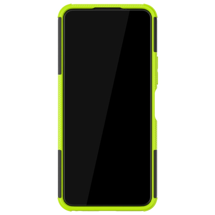 For vivo Y20 Tire Texture Shockproof TPU+PC Protective Case with Holder