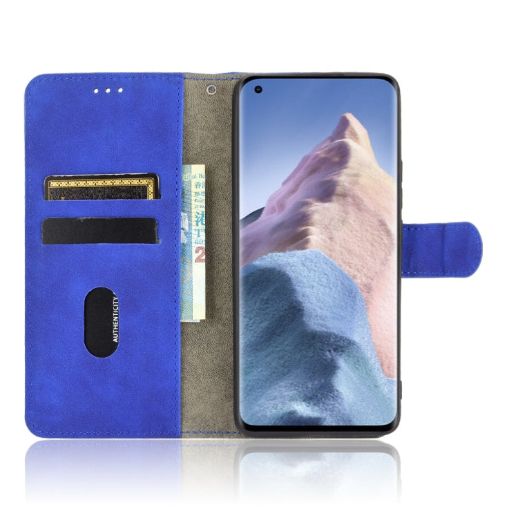 For Xiaomi Mi 11 Ultra Solid Color Skin Feel Magnetic Buckle Horizontal Flip Calf Texture PU Leather Case with Holder & Card Slots & Wallet