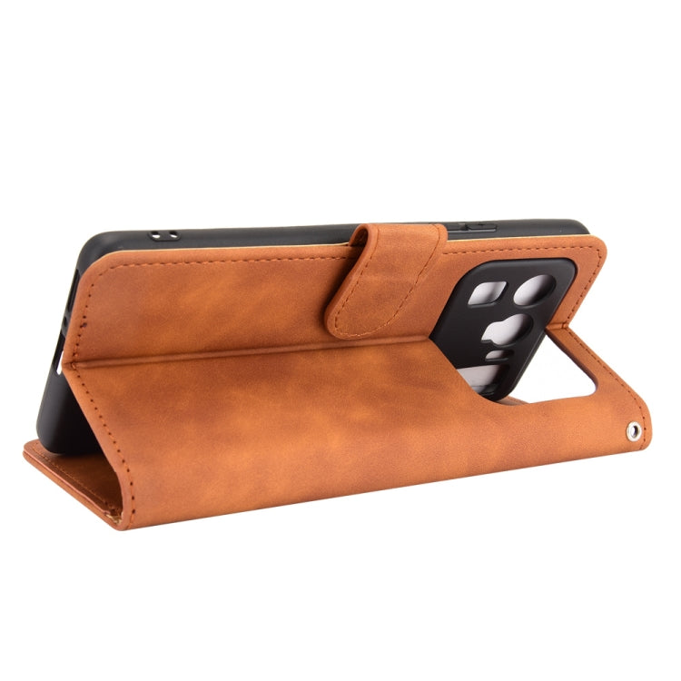 For Xiaomi Mi 11 Ultra Solid Color Skin Feel Magnetic Buckle Horizontal Flip Calf Texture PU Leather Case with Holder & Card Slots & Wallet