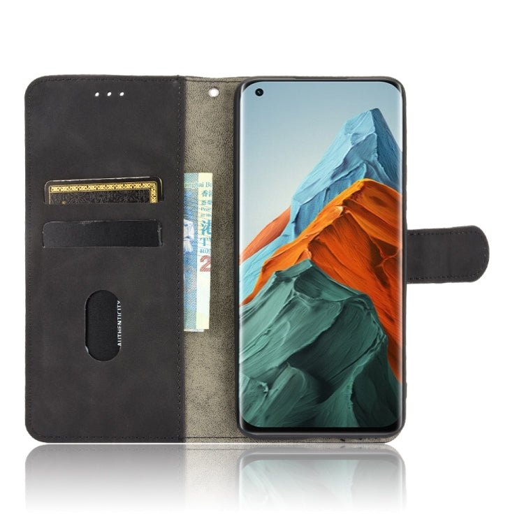 For Xiaomi Mi 11 Pro Solid Color Skin Feel Magnetic Buckle Horizontal Flip Calf Texture PU Leather Case with Holder & Card Slots & Wallet