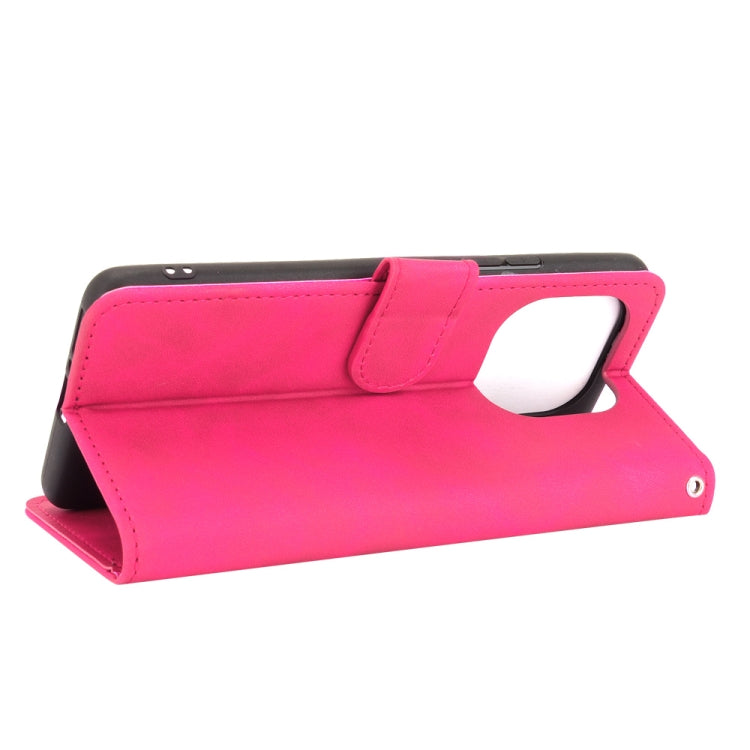 For Xiaomi Mi 11 Pro Solid Color Skin Feel Magnetic Buckle Horizontal Flip Calf Texture PU Leather Case with Holder & Card Slots & Wallet