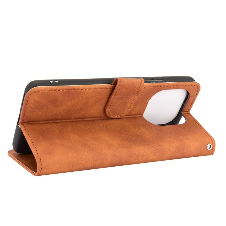 For Xiaomi Mi 11 Pro Solid Color Skin Feel Magnetic Buckle Horizontal Flip Calf Texture PU Leather Case with Holder & Card Slots & Wallet