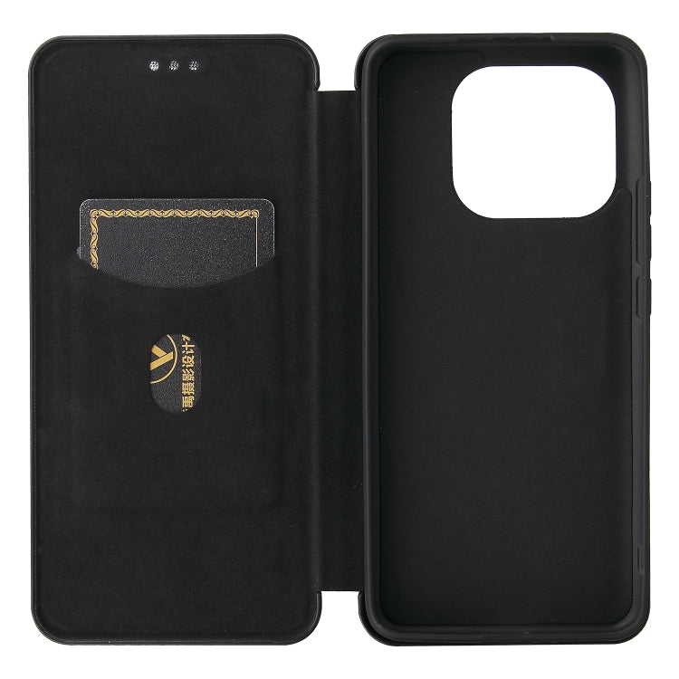 For Xiaomi Mi 11 Pro Carbon Fiber Texture Horizontal Flip TPU + PC + PU Leather Case with Card Slot