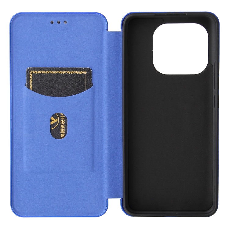 For Xiaomi Mi 11 Pro Carbon Fiber Texture Horizontal Flip TPU + PC + PU Leather Case with Card Slot