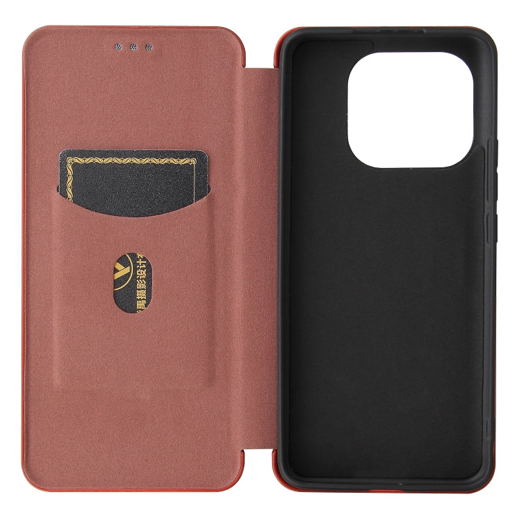 For Xiaomi Mi 11 Pro Carbon Fiber Texture Horizontal Flip TPU + PC + PU Leather Case with Card Slot