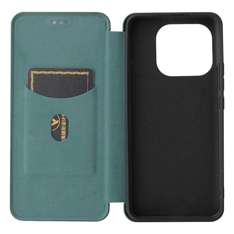 For Xiaomi Mi 11 Pro Carbon Fiber Texture Horizontal Flip TPU + PC + PU Leather Case with Card Slot