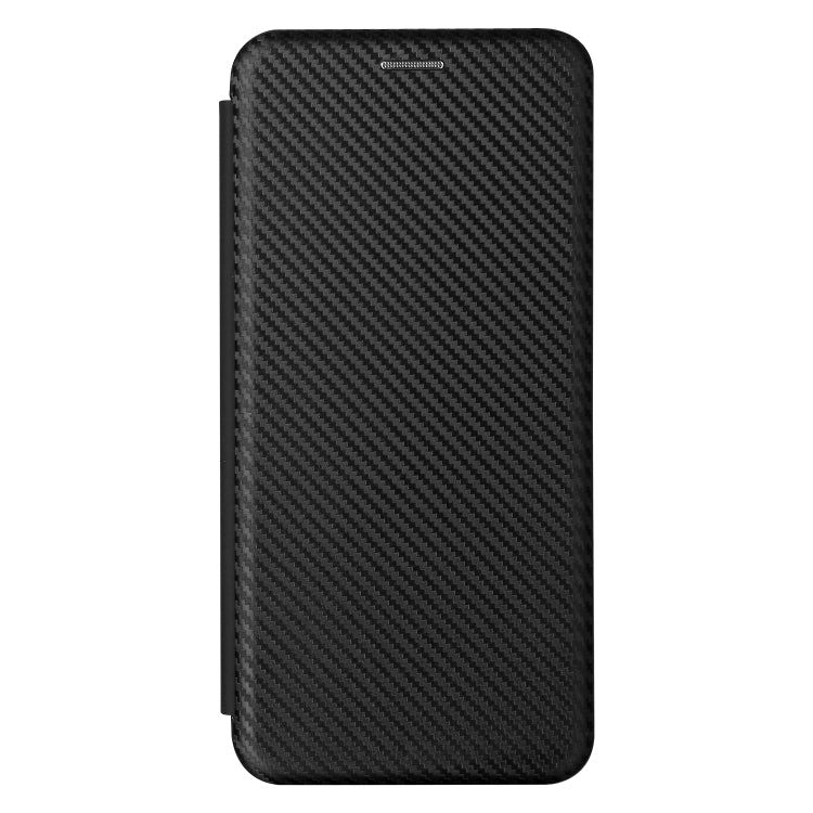 For Realme C21 Carbon Fiber Texture Horizontal Flip TPU + PC + PU Leather Case with Card Slot