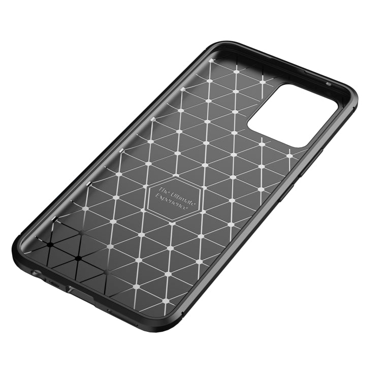For OPPO Realme 8 Carbon Fiber Texture Shockproof TPU Case